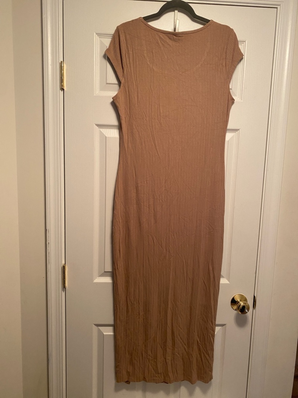 Pretty Garden Everyday Scoop Neck Maxi Dress in Tan…size XL - Picture 2 of 5